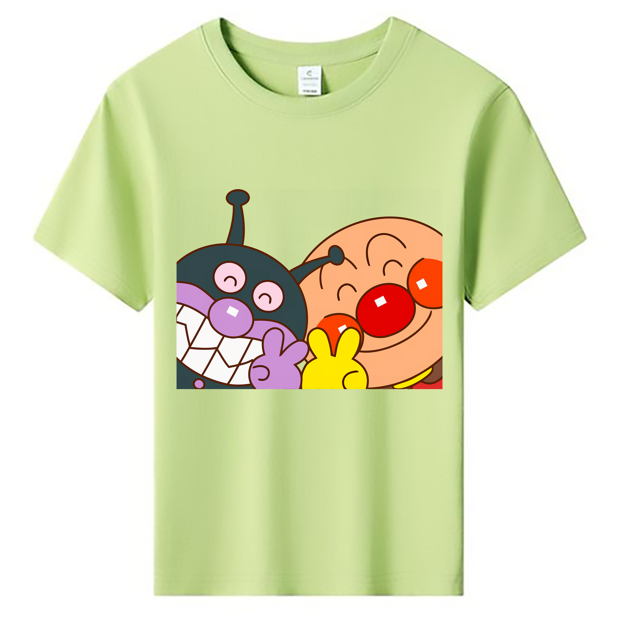 （画像用） アンパンマン Anpanman 綿100％キッズTシャツ（フロントプリント）